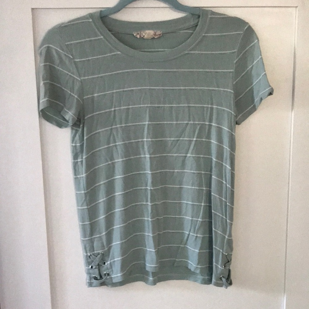 Pink Republic Turquoise Striped Tee